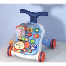 知识花园婴儿学步车防侧翻防o型腿1-3岁宝宝走路手推车多功能玩具