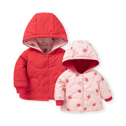 巴拉巴拉宝宝棉服冬季婴儿棉袄儿童棉衣加厚新款两面穿萌 106元