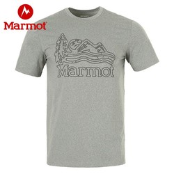 Marmot 土拨鼠 夏季城市户外运动透气排汗男短袖速干T恤 98元