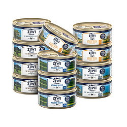 ZIWI 滋益巅峰 牛鸡羊马鲛鱼猫主粮湿粮全龄猫罐头12罐85g    263.6元