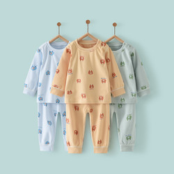 四季款婴儿衣服5个月-4岁男女宝宝套头家居套装新生儿肩开套装 43.11元