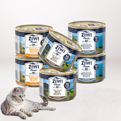 ZIWI 滋益巅峰 牛羊等多口味猫主粮湿粮全龄猫罐头6罐185g 212.3元
