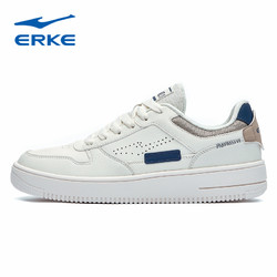 ERKE 鸿星尔克 男鞋板鞋空军一号小白鞋运动鞋秋季新品低帮厚底平板鞋潮 109元